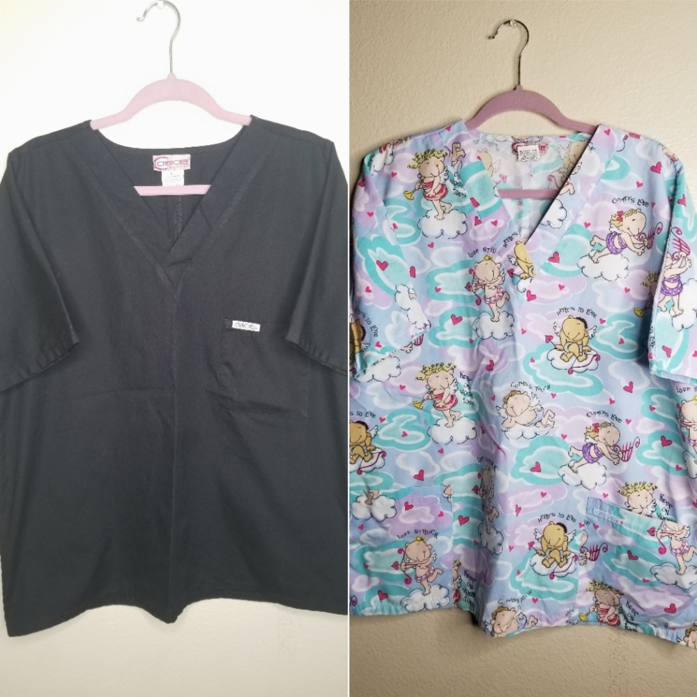 (2) scrub top